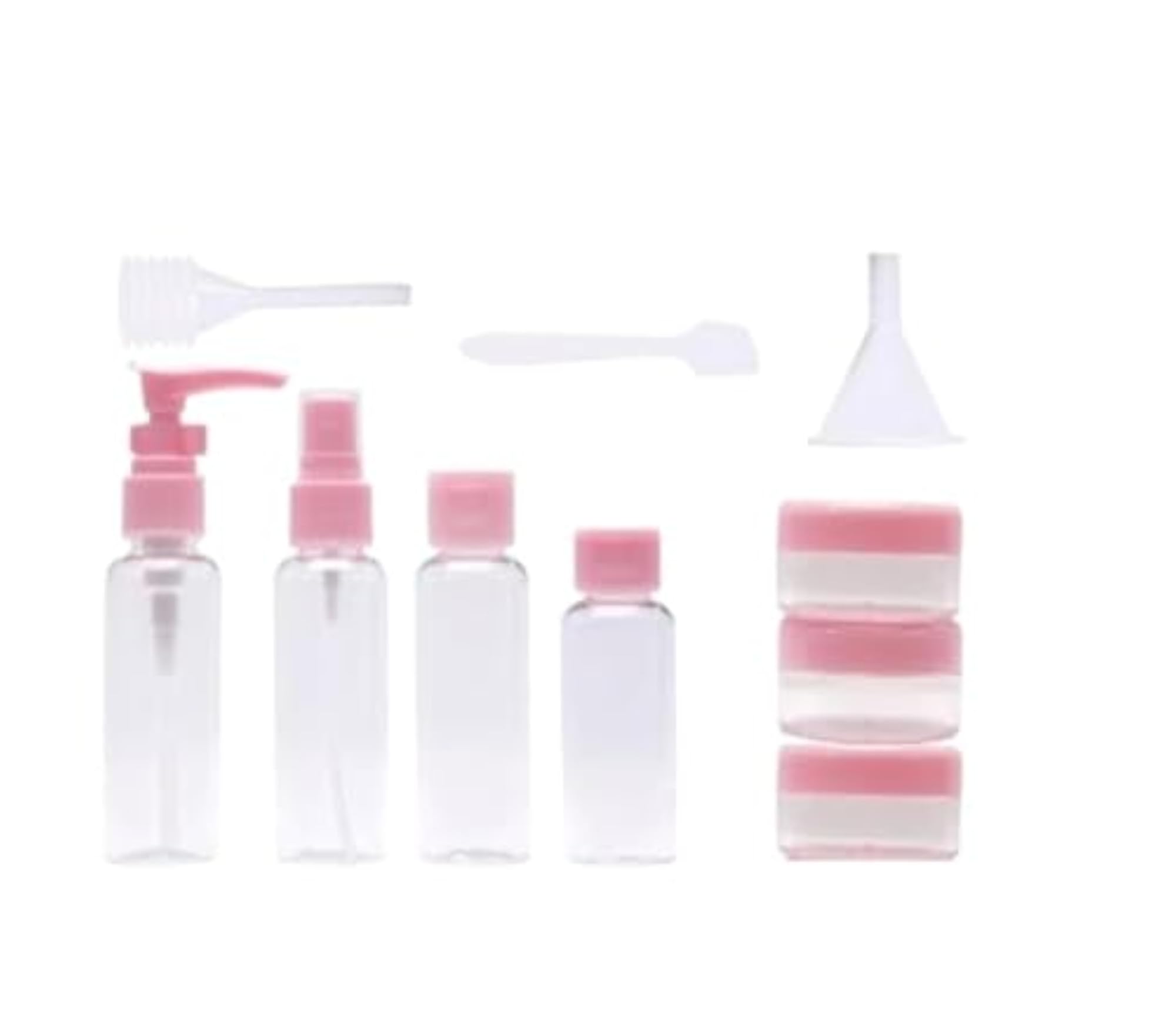10 Pcs Travel Toiletry Bottles Kit - Refillable